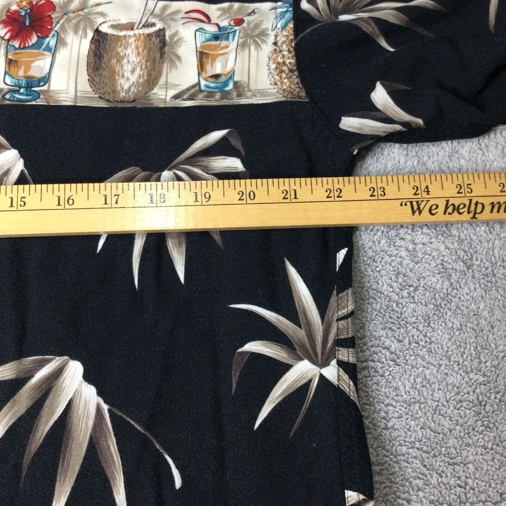 Vtg Hawaiian Bar Shirt Campia Alcoholic Beer Wine Cocktail Tropical‎ Collared M - Picture 8 of 8